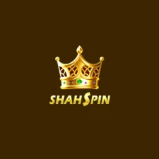 Shah Spin game official golden crown logo for online earning and gaming platform.