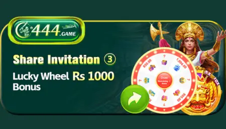 C444 Game Share Invitation Lucky Wheel Bonus Promotion